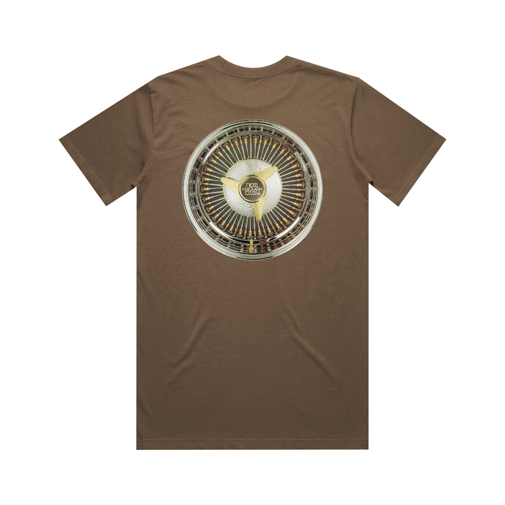 "HUNNID SPOKE" TEE (BROWN)