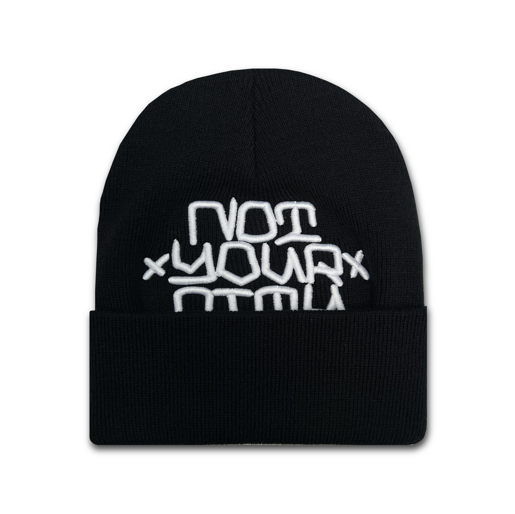"BLOCK BOY" BEANIE (BLACK)