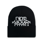 "BLOCK BOY" BEANIE (BLACK)