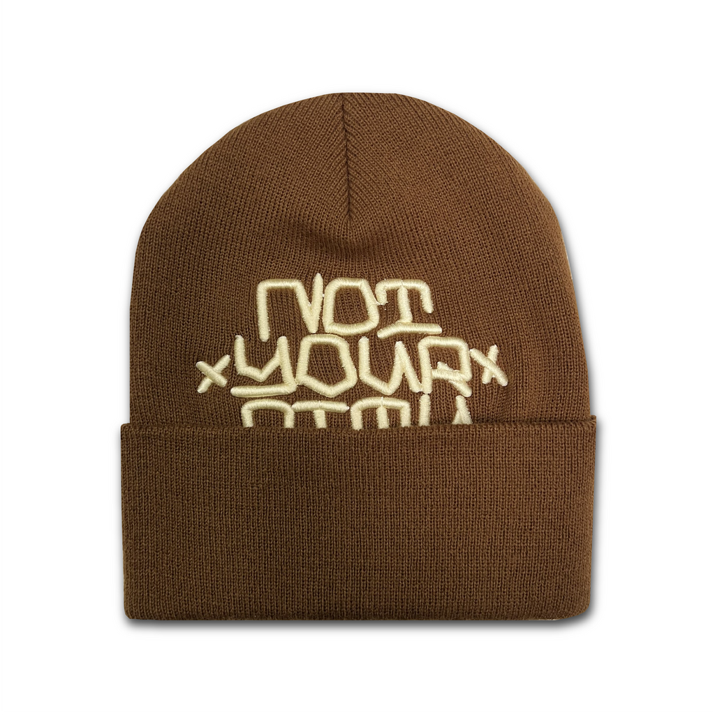 "BLOCK BOY" BEANIE (CARAMEL)