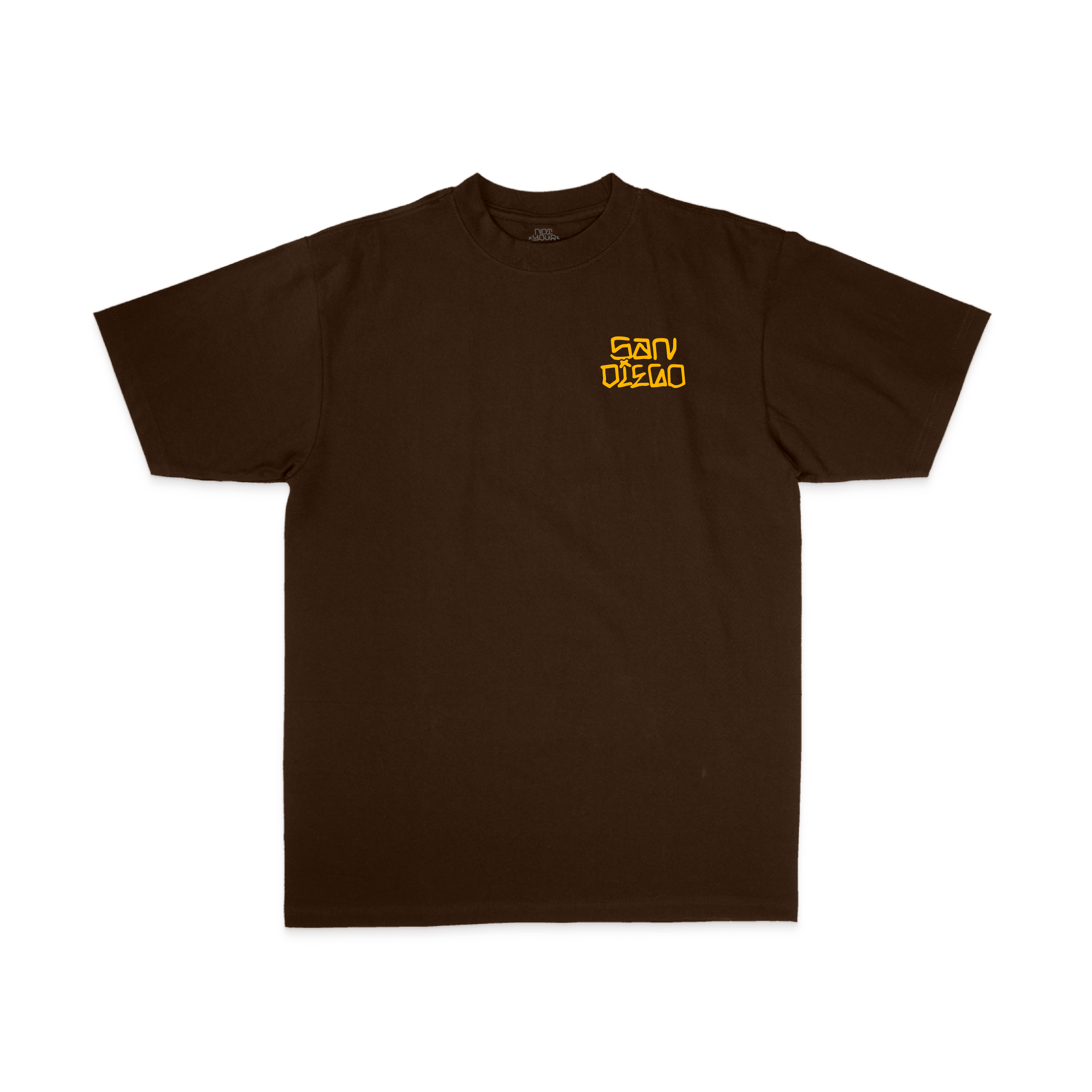 "HOME TEAM" TEE (BROWN)