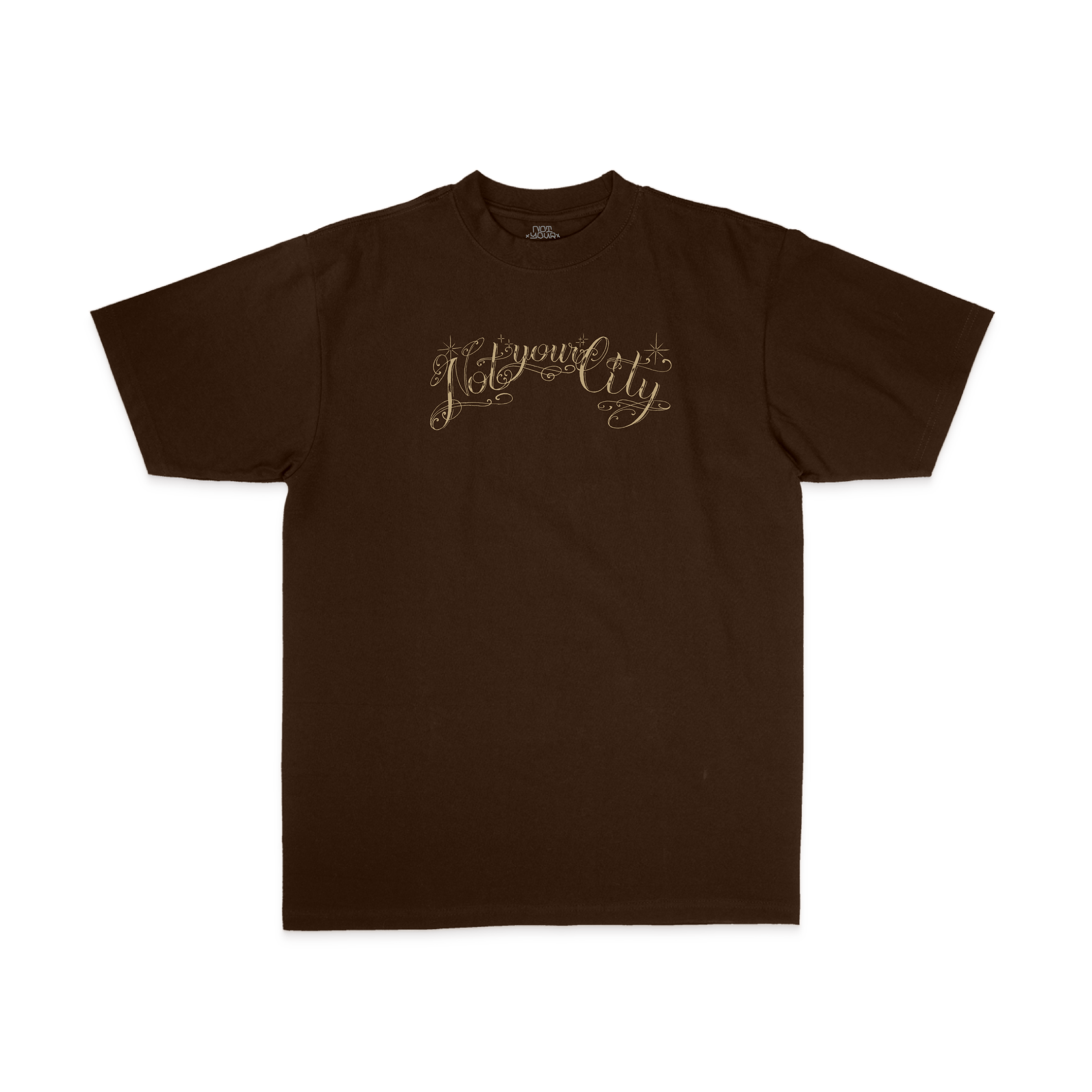 "ESCRITO" TEE (BROWN)