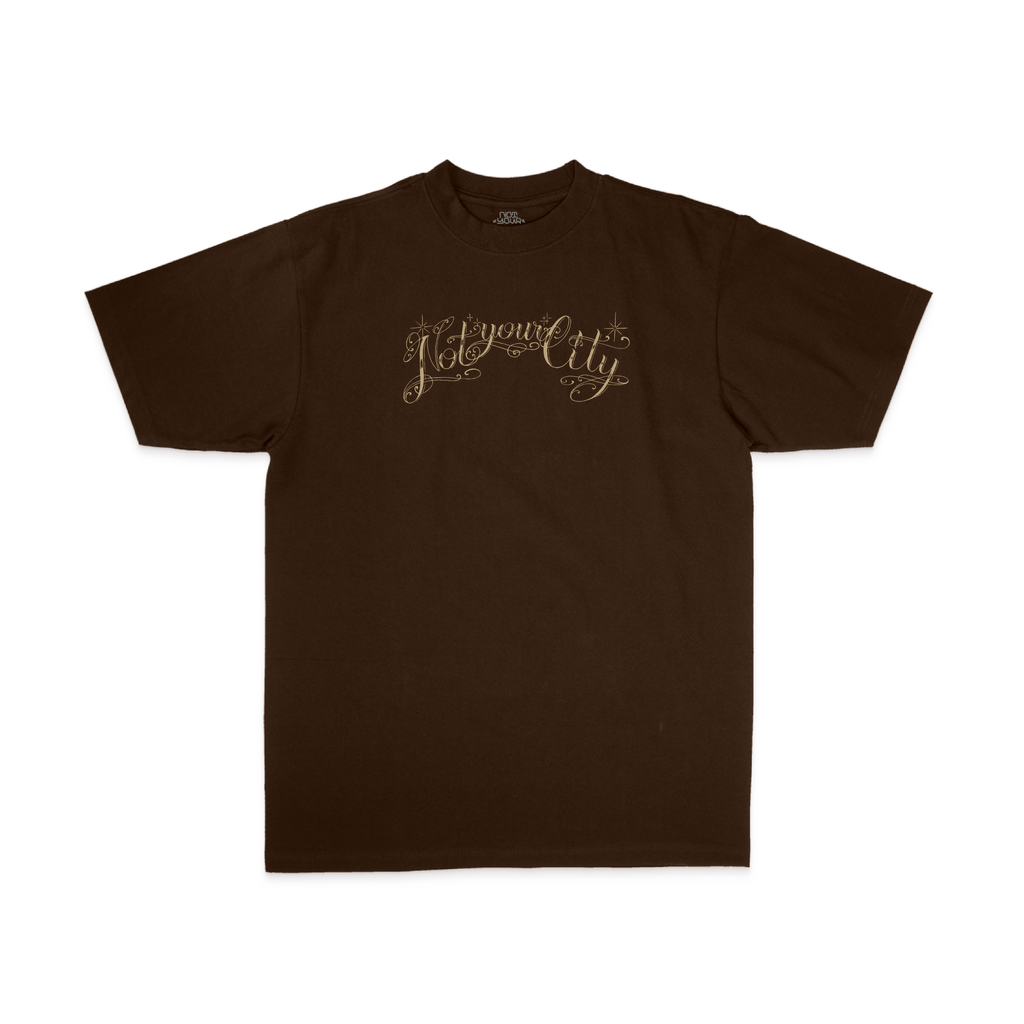 "ESCRITO" TEE (BROWN)