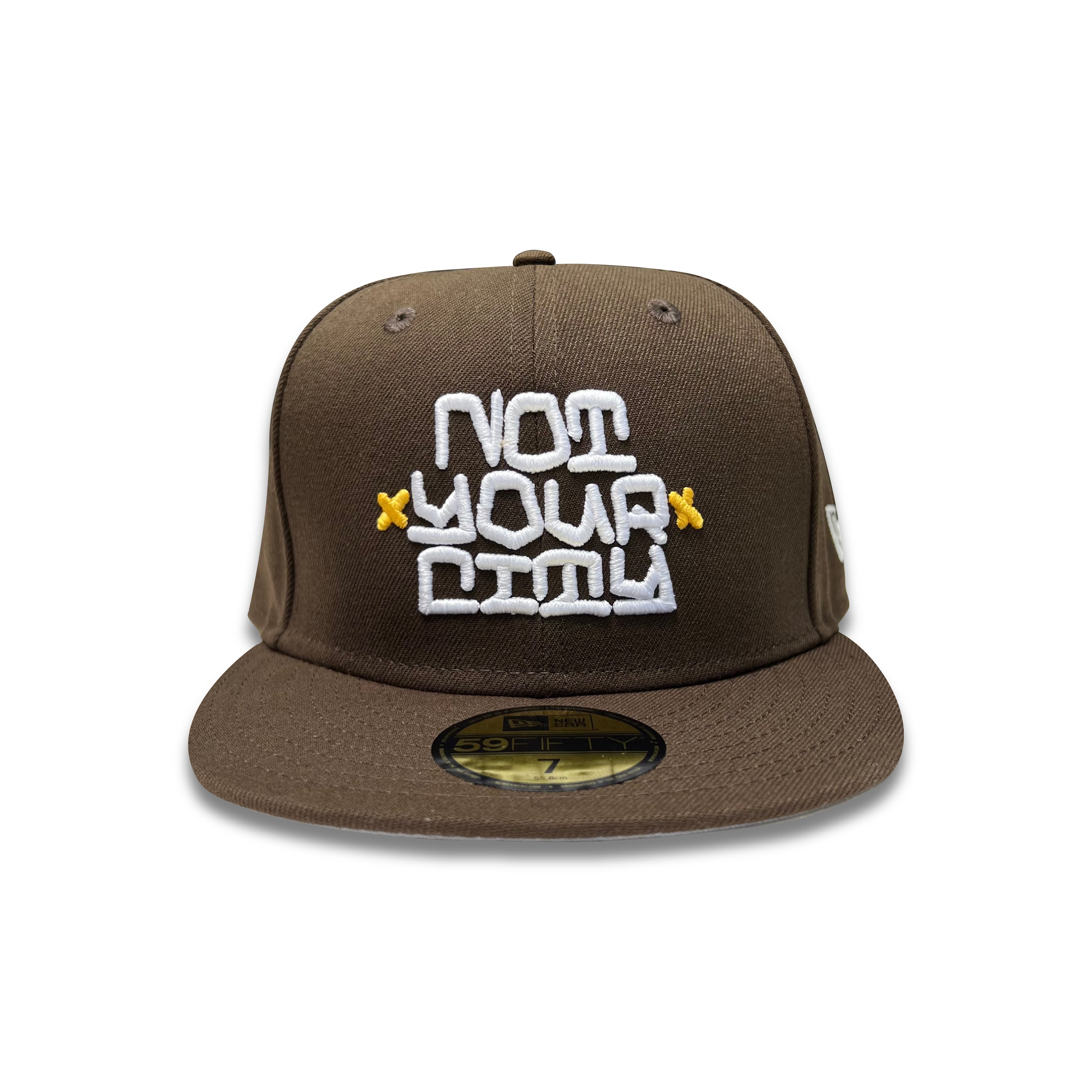 “BLOCKBOY” FITTED HAT (CHOCOLATE)