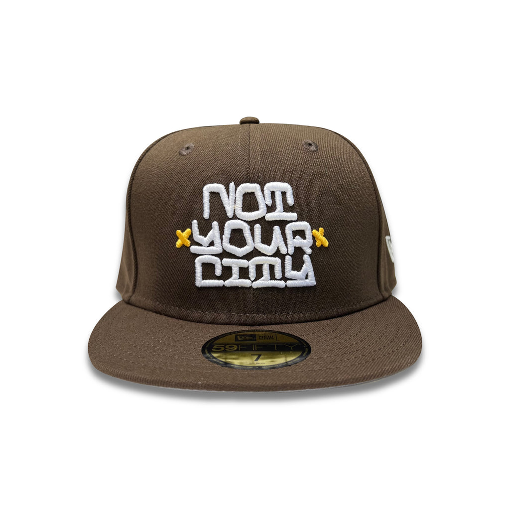 “BLOCKBOY” FITTED HAT (CHOCOLATE)