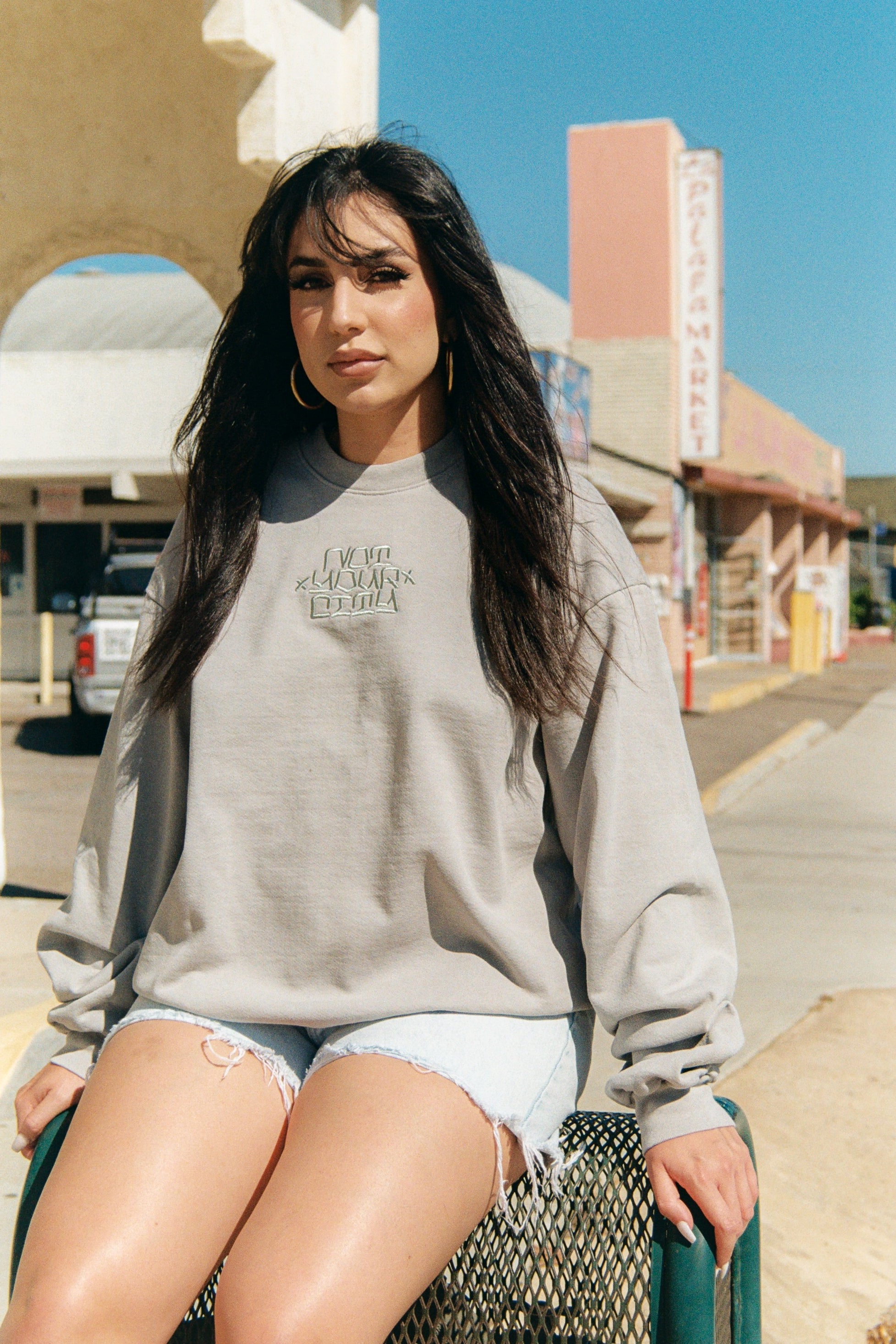 “VINTAGE BLOCKBOY” SWEATSHIRT (SAGE)