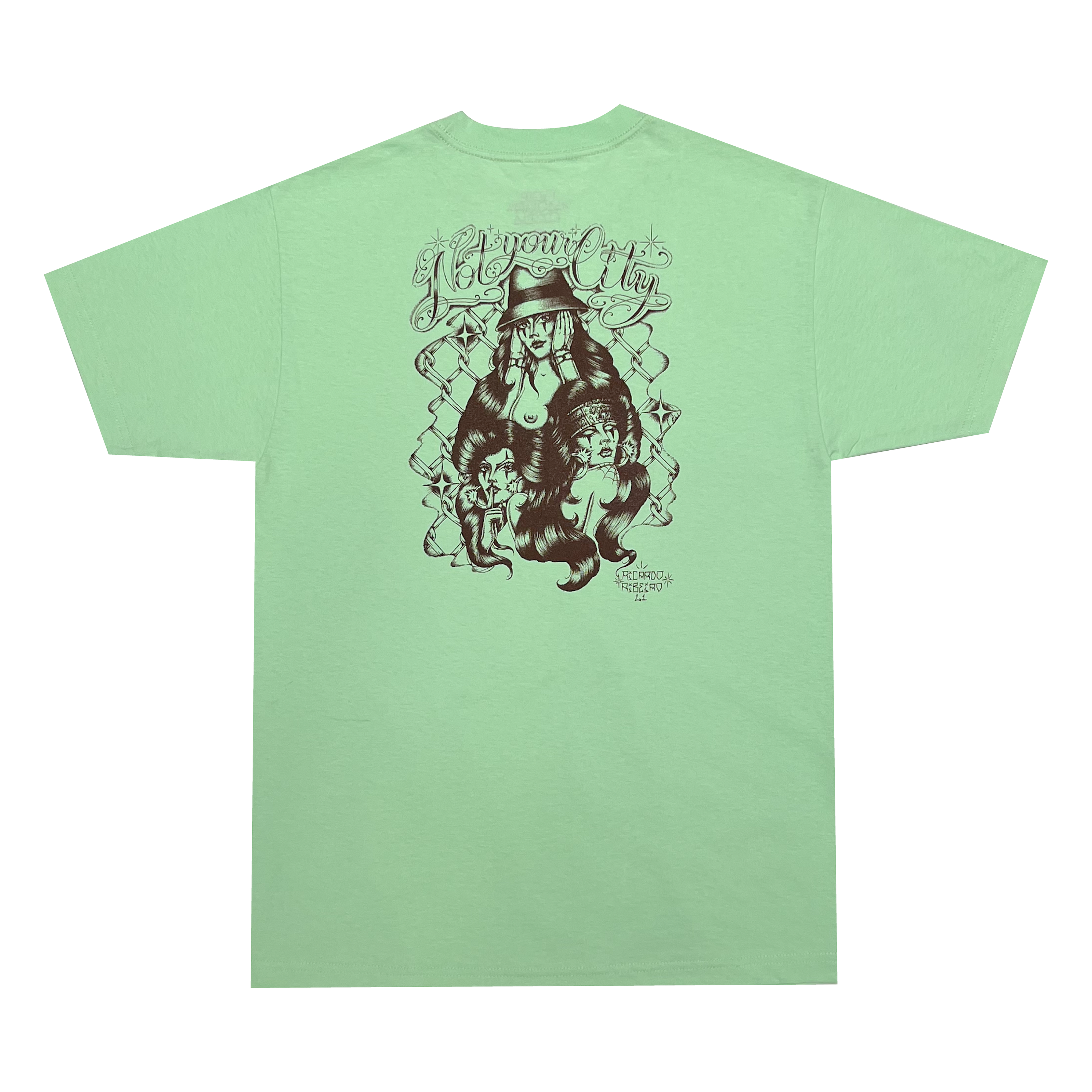 “SEE NO SPEAK NO” TEE (MINT)